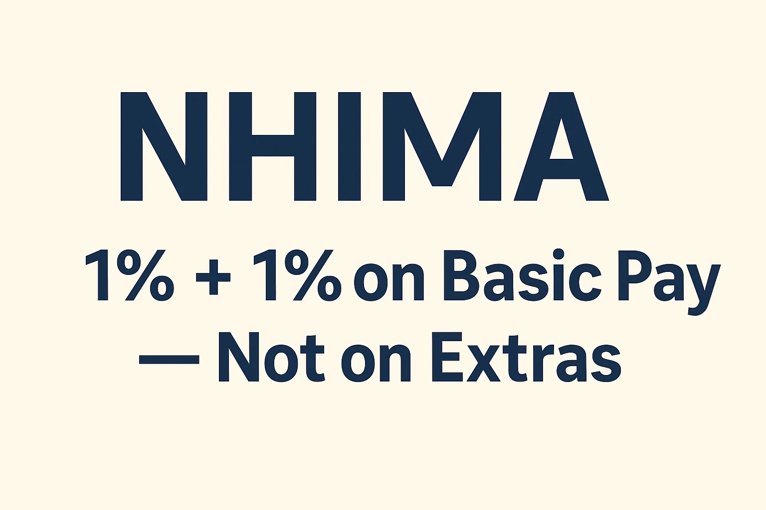 NHIMA in Zambia: 1% + 1% on Basic Pay — Not on Extras